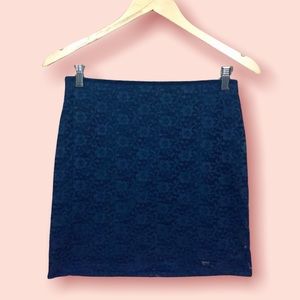 Hollister Navy Lace Mini Skirt